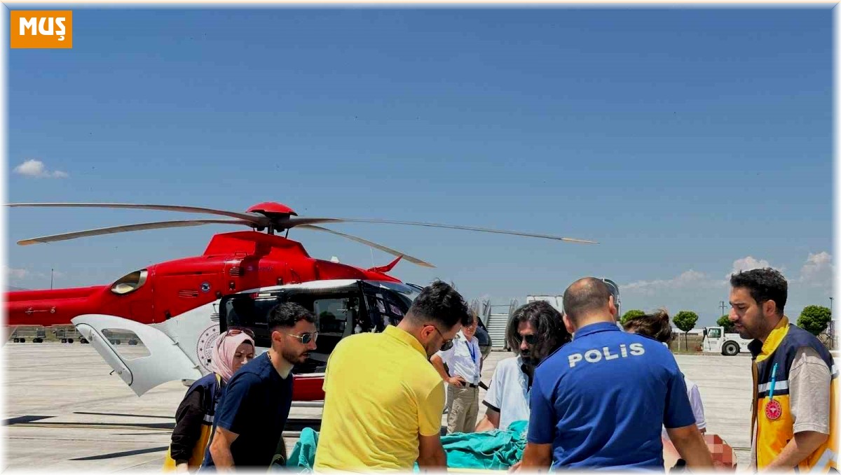 78 yaşındaki hasta ambulans helikopterle Adana'ya sevk edildi