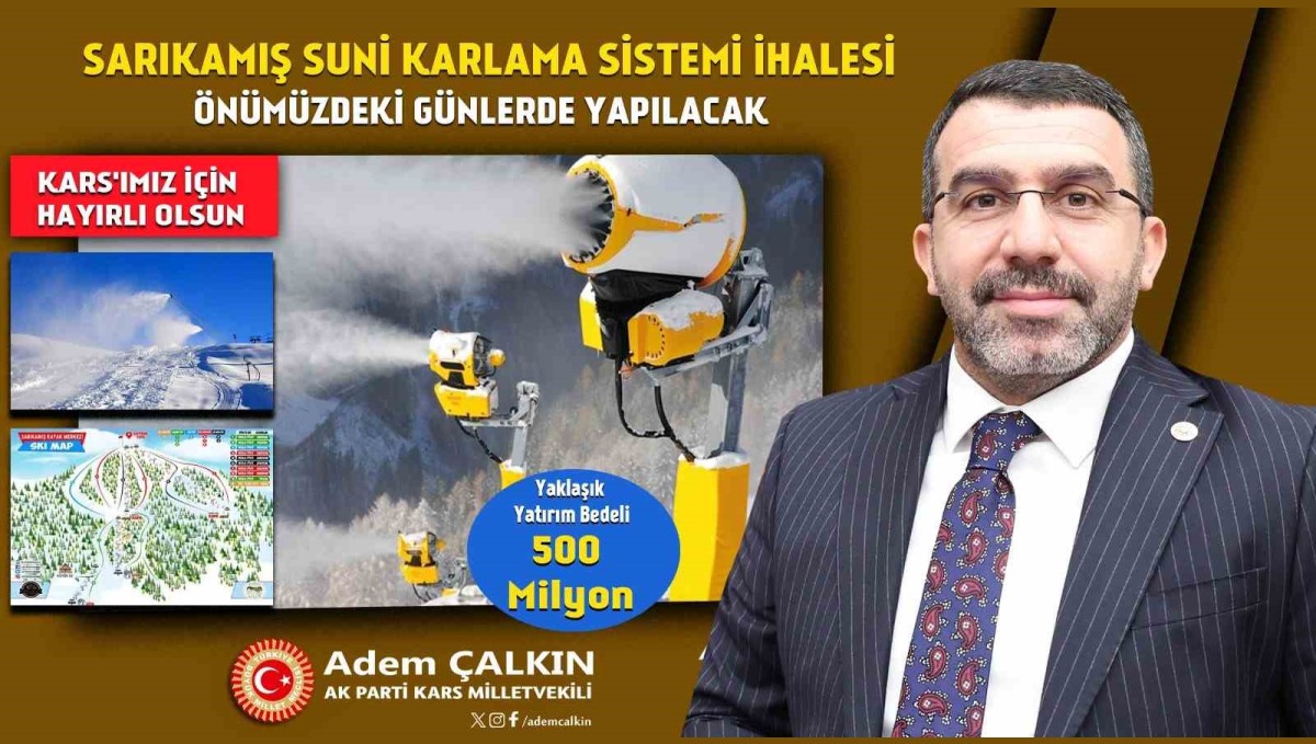 Adem Çalkın'dan Sarıkamış'a Suni Karlama Tesisi Müjdesi