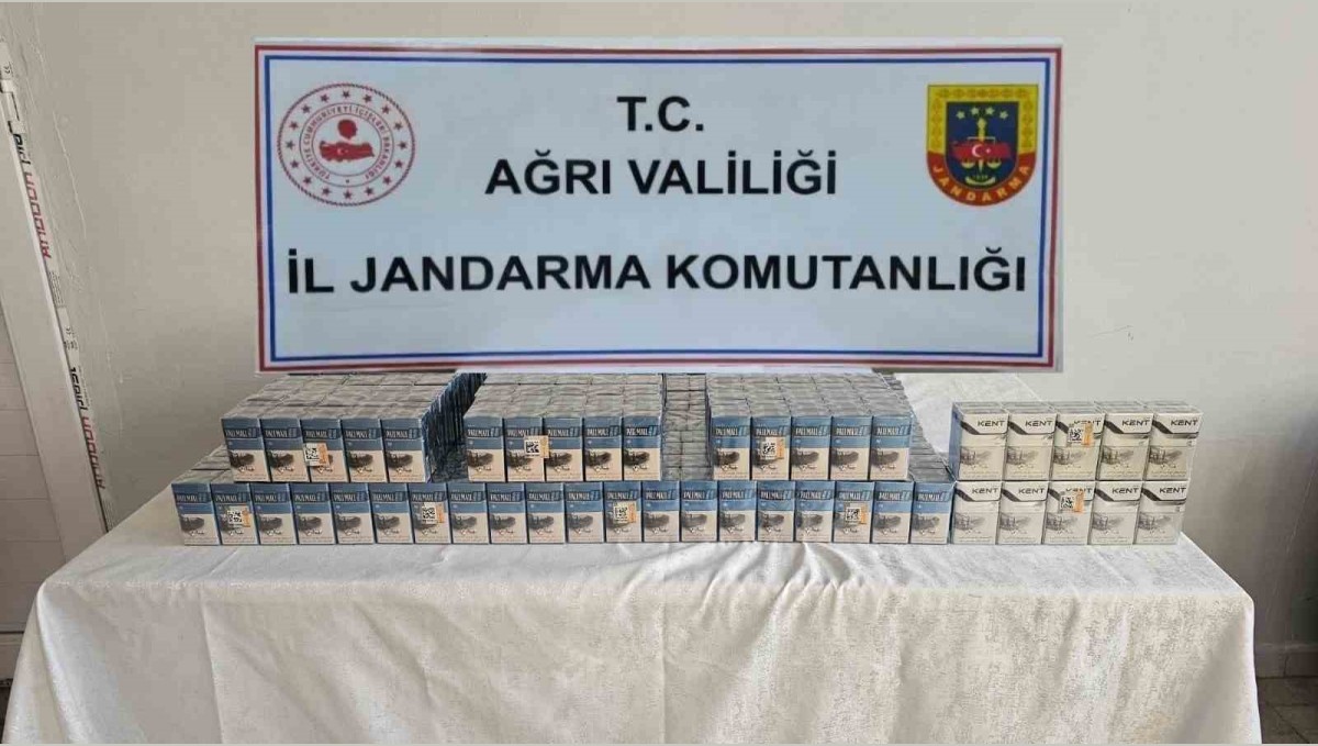 Ağrı'da bin 390 paket kaçak sigara yakalandı