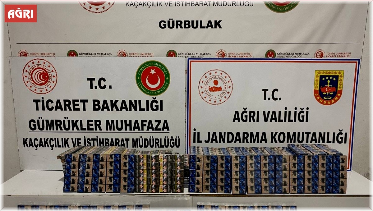 Ağrı'da çok sayıda gümrük kaçağı sigara ele geçirildi