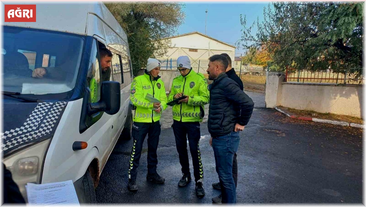 Ağrı'da öğrenci güvenliği için okul servisi denetimleri yoğunlaşıyor