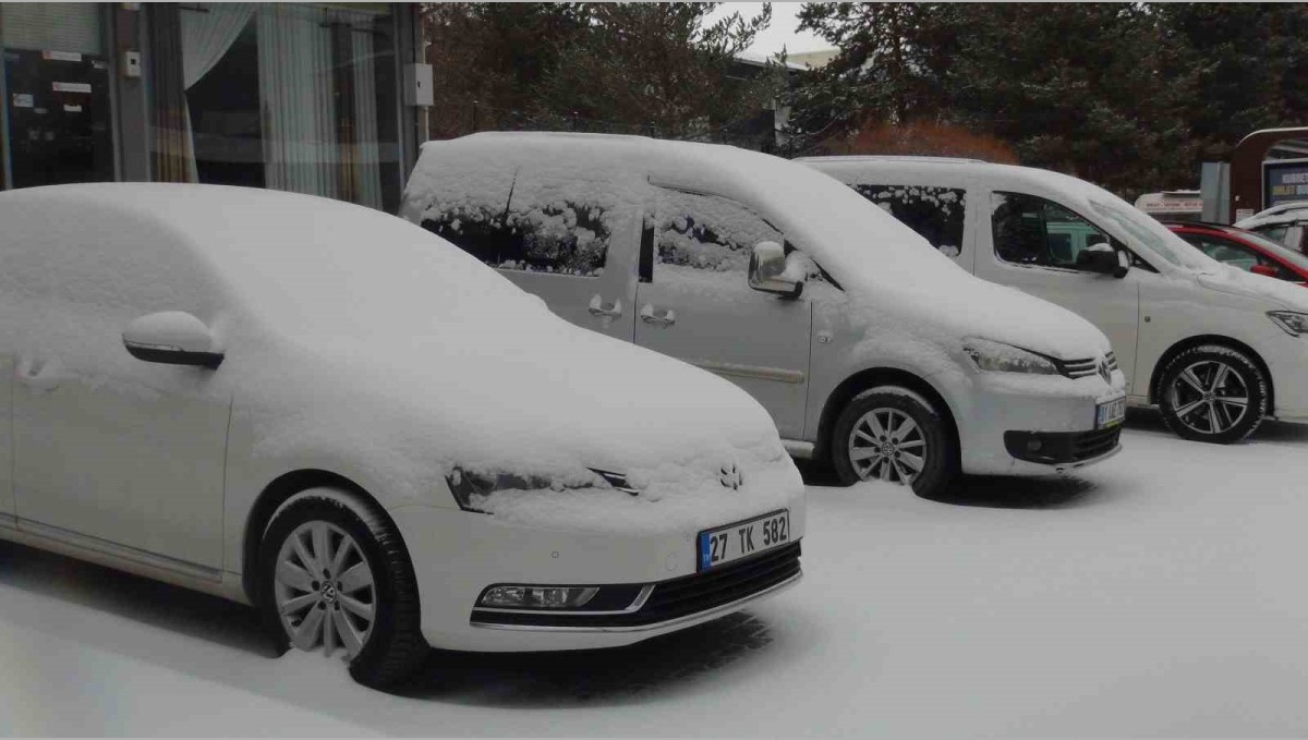 Ahlat'ta kar yağışı, 8 köy yolu ulaşıma kapandı