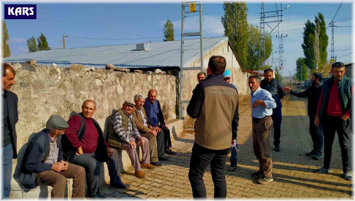 Akyaka'da tarla faresiyle mücadele bilgilendirme toplantısı yapıldı