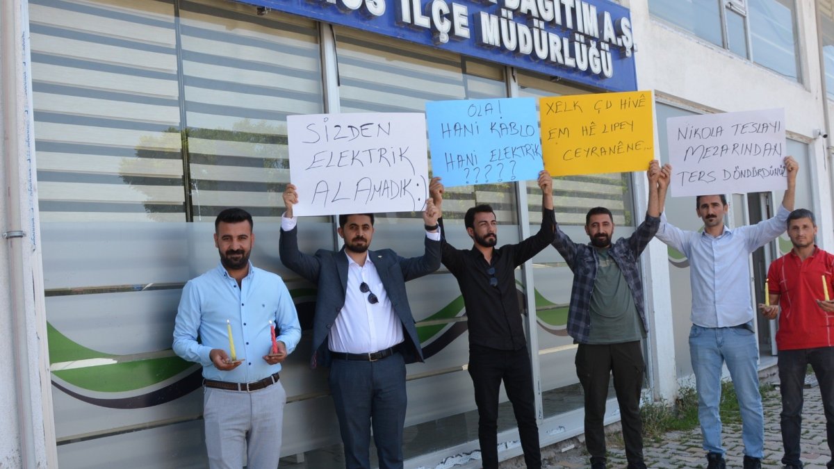 Aras EDAŞ'ı protesto ettiler