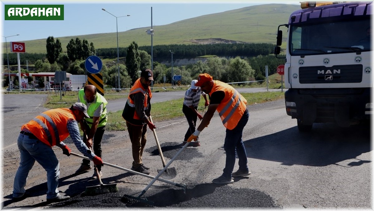 Ardahan'da yol çalışmaları son hız devam ediyor