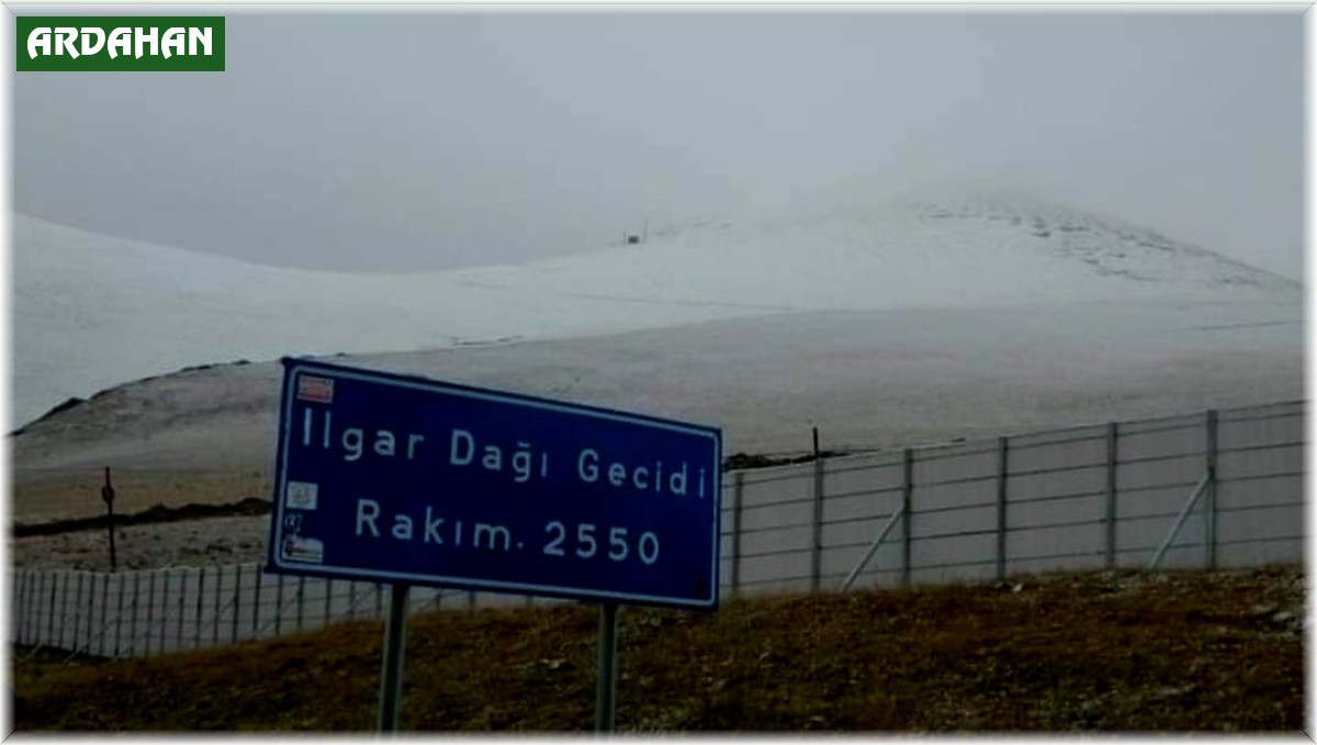 Ardahan'ın yüksek kesimleri beyaza büründü