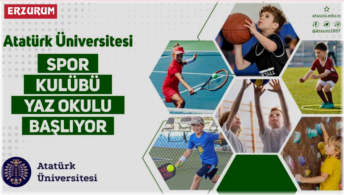 Atatürk Üniversitesi Spor Kulübü yaz okulu başlıyor