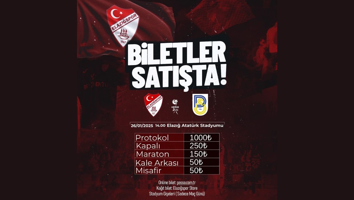 Belediye Derincespor maçı biletleri satışta