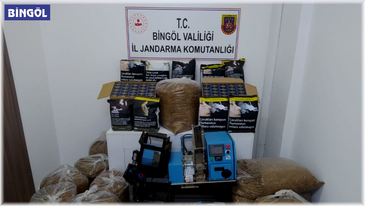 Bingöl'de 950 bin TL değerinde kaçak tütün ele geçirildi