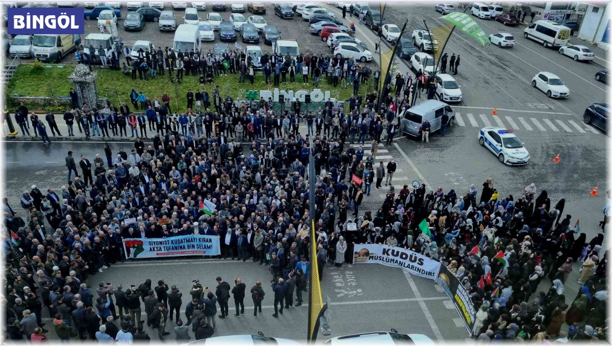 Bingöl'den Filistin'e destek yürüyüşü