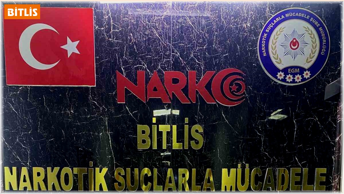 Bitlis'te 3 kilo metamfetamin ele geçirildi