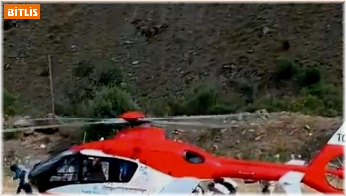 Bitlis'te ambulans helikopter 40 yaşındaki hasta için havalandı
