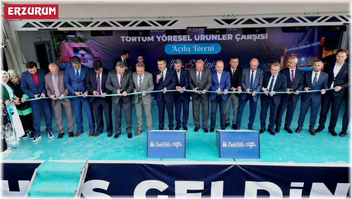 Büyükşehir Tortum'da yöresel ürünler çarşısı açtı