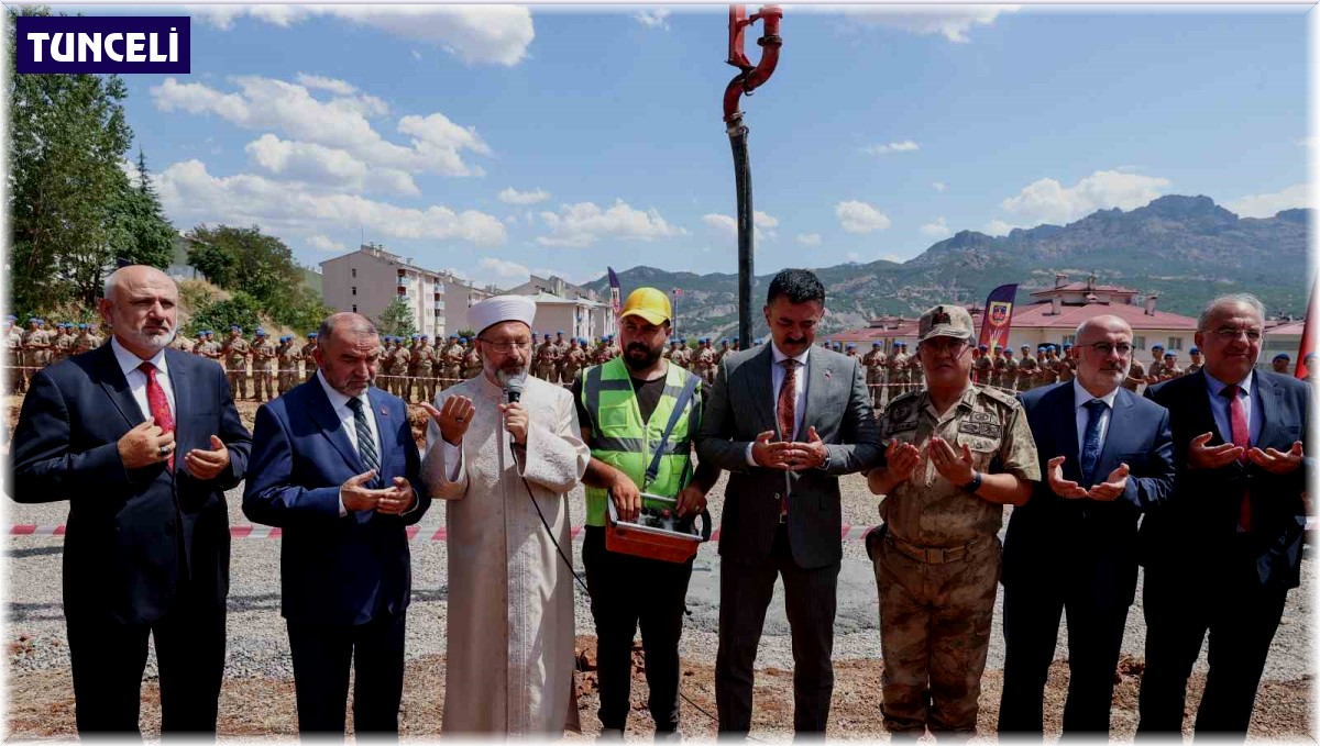 Diyanet İşleri Başkanı Erbaş, Tunceli'de cami temeli attı