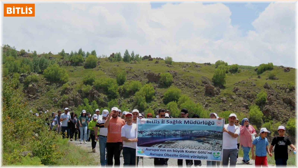 Doğa harikası Nemrut'ta sağlıklı beslenme ve hareketli yaşama dikkat çektiler