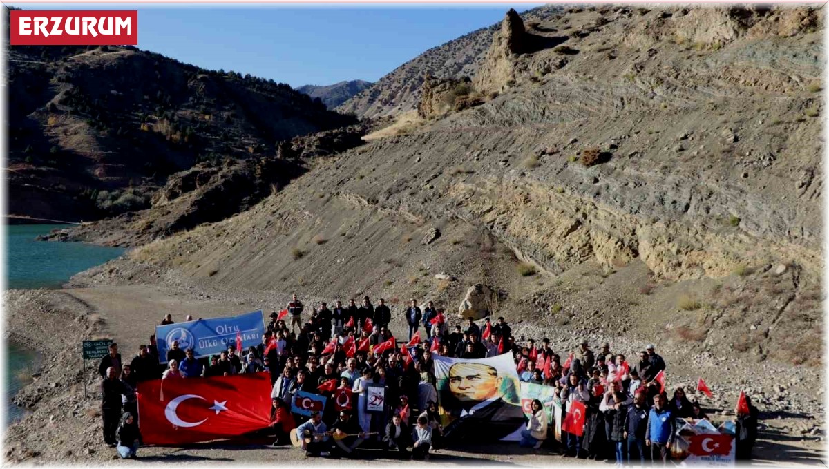 Doğa yürüyüşü ile Cumhuriyet coşkusunu yaşadılar