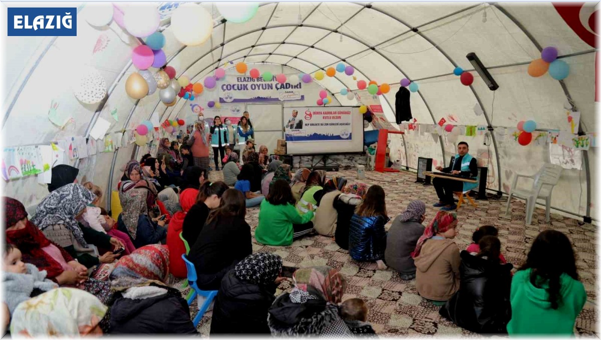 Elazığ Belediyesi depremzede kadınları yalnız bırakmadı