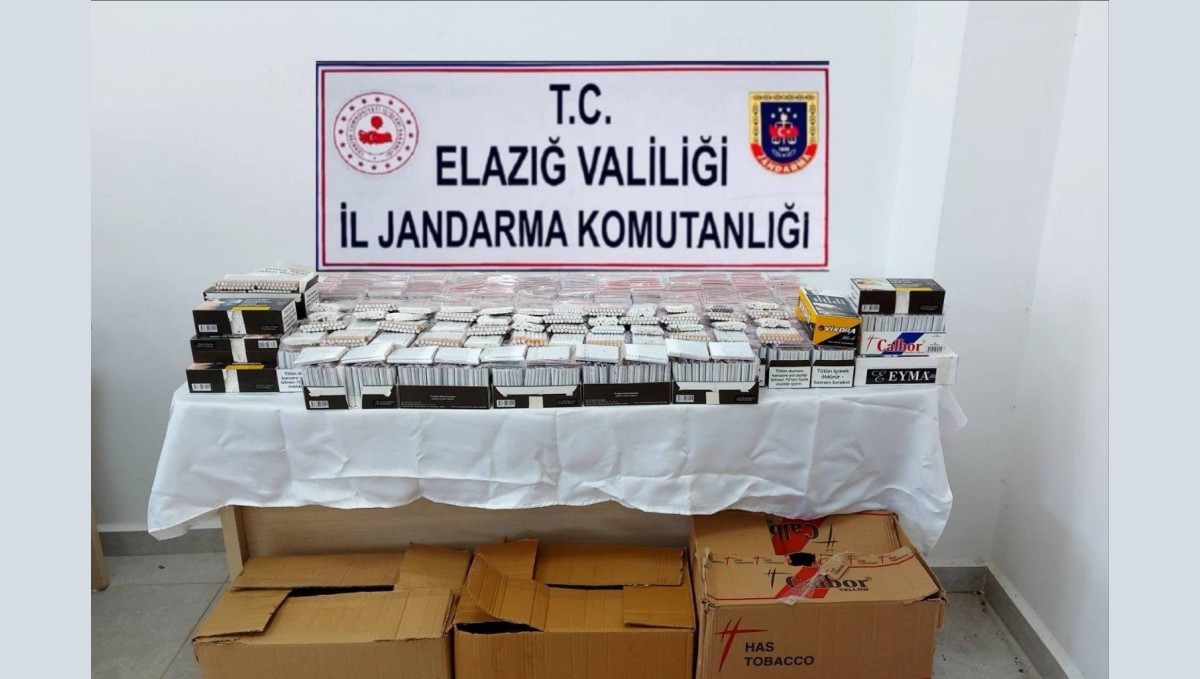 Elazığ'da 16 bin bandrolsüz sigara ele geçirildi