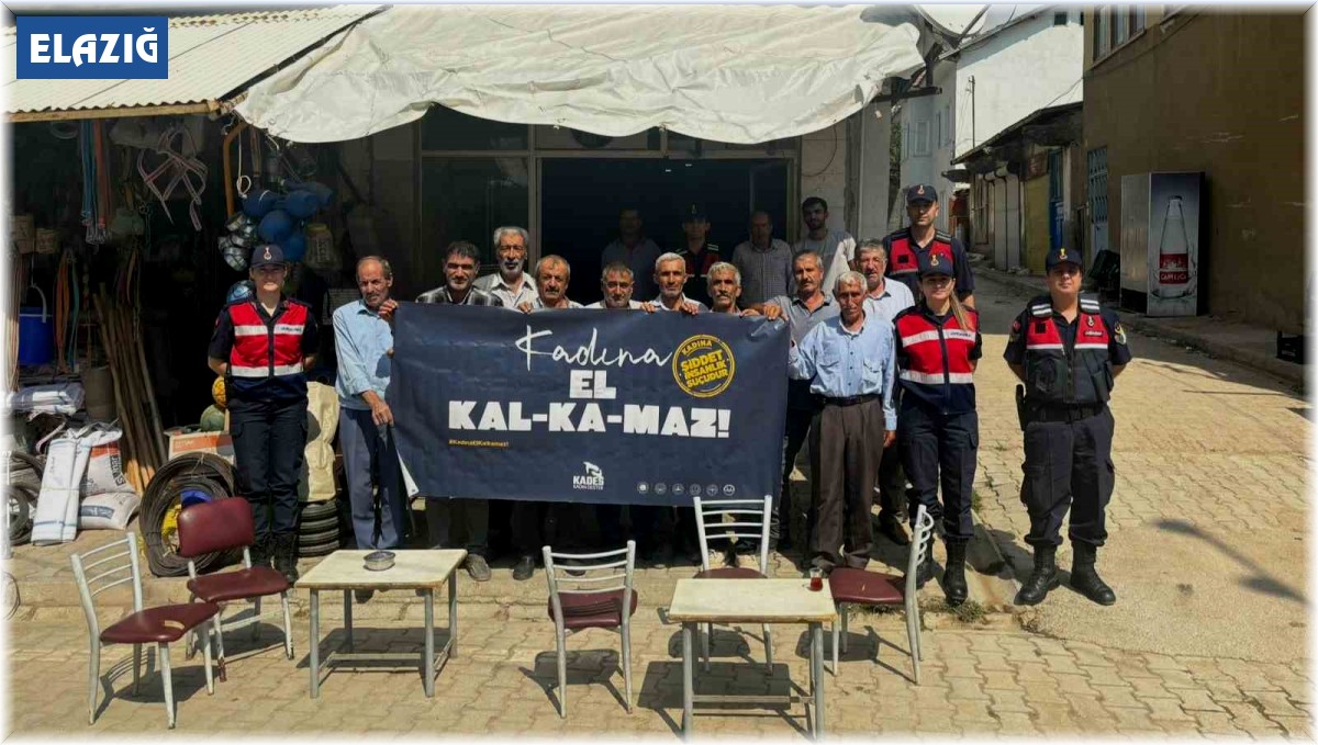 Elazığ'da jandarma ekiplerinin kadına yönelik şiddetle mücadele çalışmaları