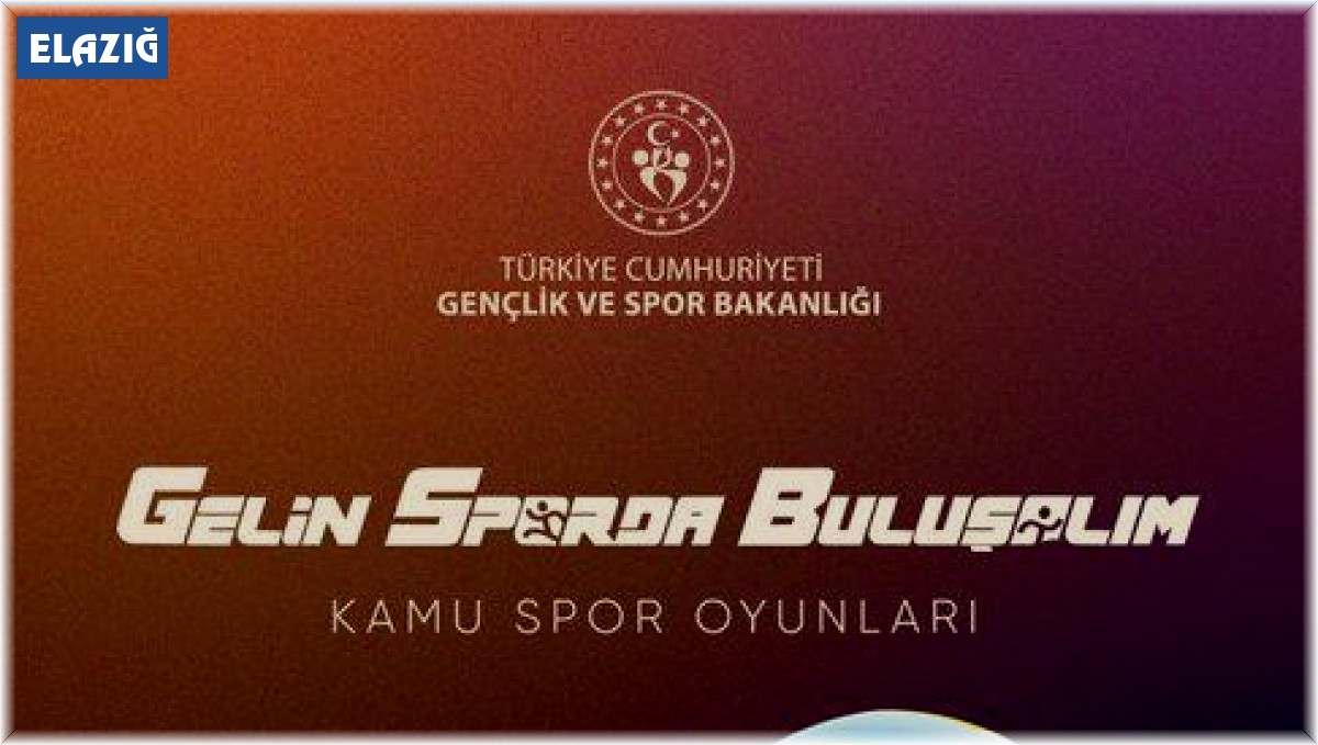 Elazığ'da kamu spor oyunları başlıyor