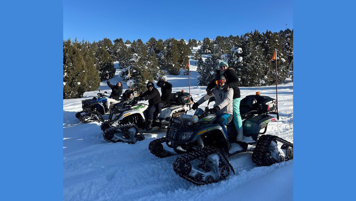 Ergan Dağı Kayak Merkezi'nde heyecan dorukta! ATV turları da yapılıyor