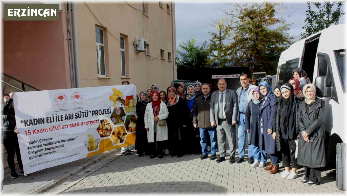 Erzincan 15 arı sütü üreticisini Ordu'ya gönderdi