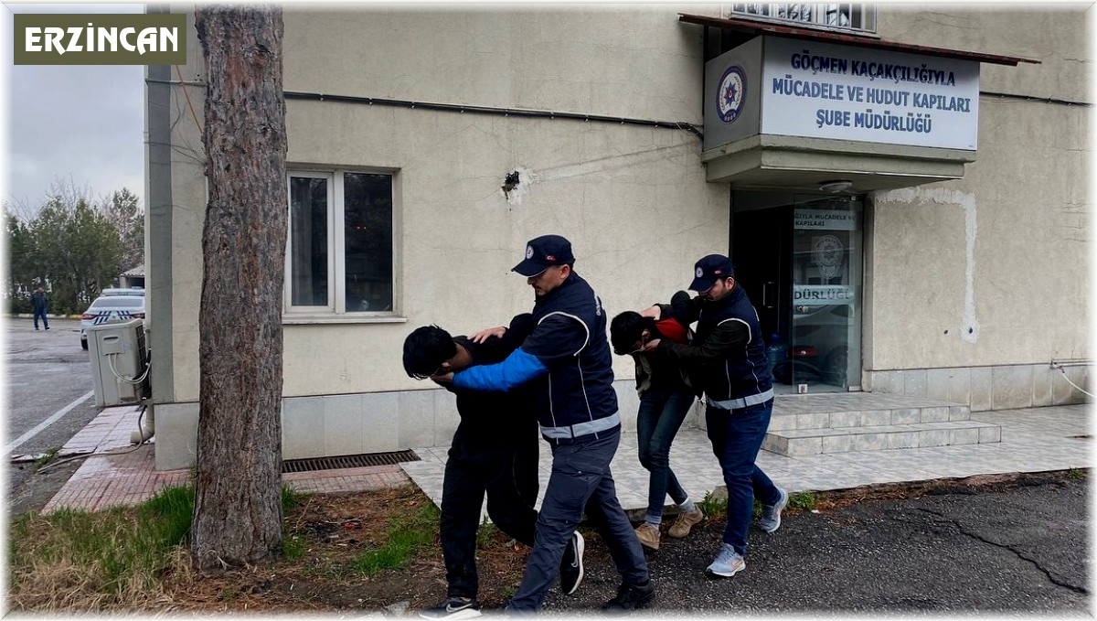 Erzincan'da 11 kaçak göçmen yakalandı, 2 sürücü tutuklandı