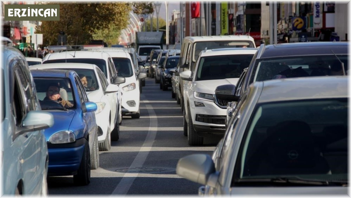 Erzincan'da araç sayısı 75 bin 803 oldu