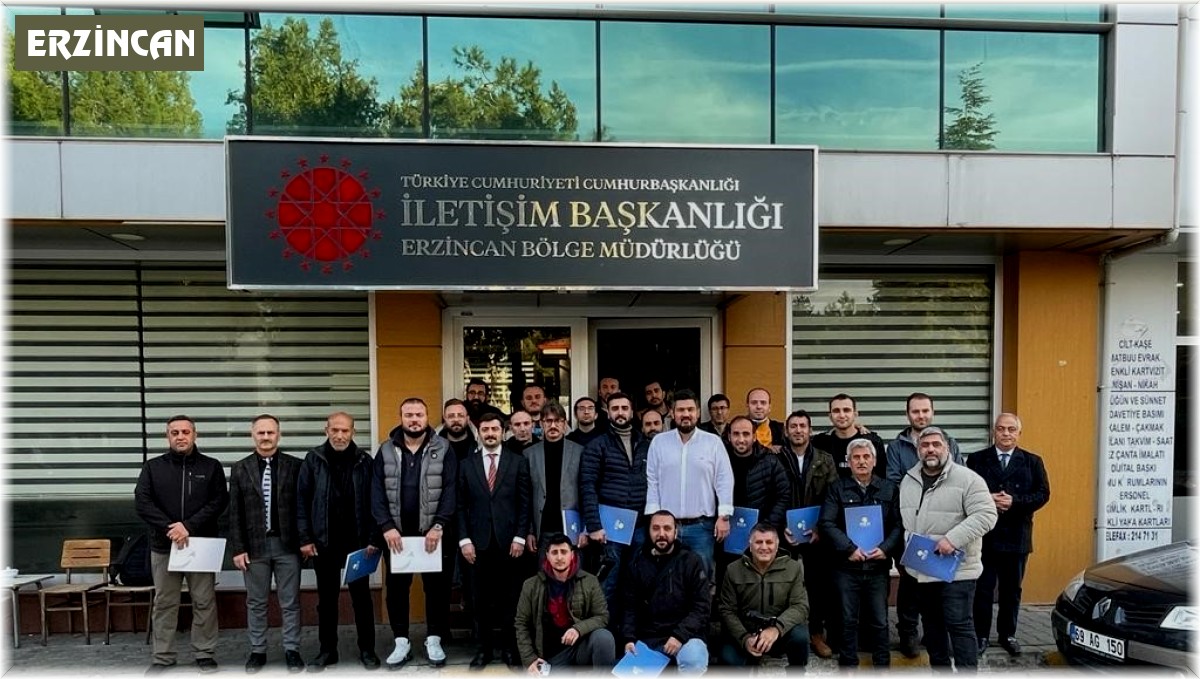 Erzincan'da gazetecilere yönelik dron eğitimi tamamlandı