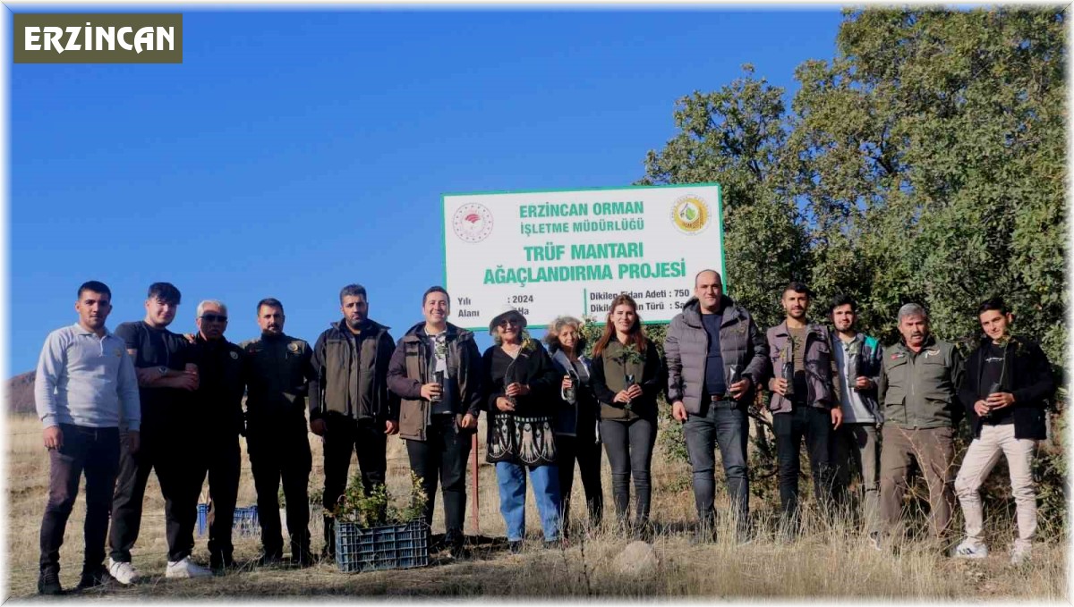 Erzincan'da ilk defa trüf mantarı ormanı oluşturuldu