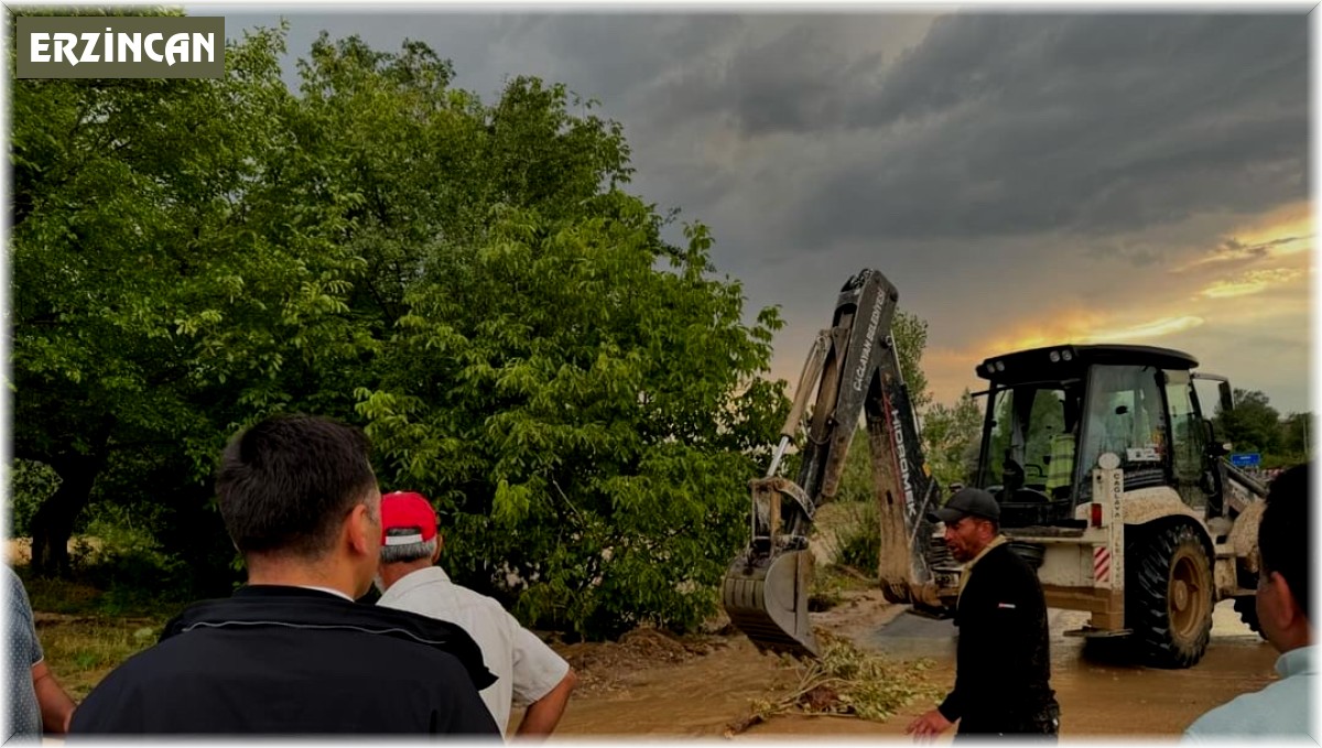 Erzincan'da sağanak yağış etkili oldu