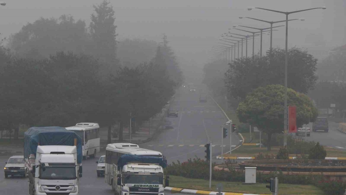 Erzincan güne sisle uyandı