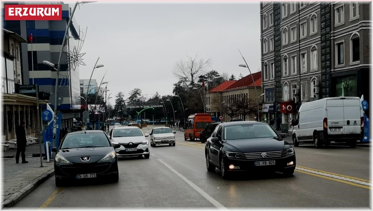 Erzurum'da araç sayısı 135 bini aştı