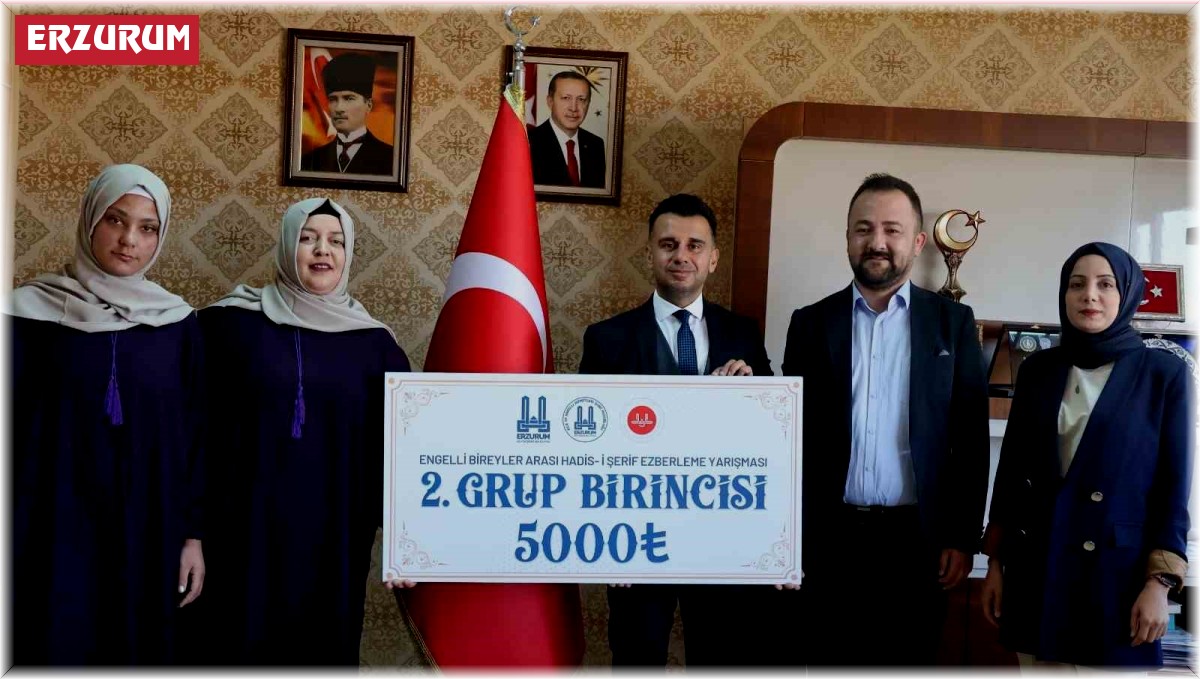 Erzurum'da 'Engelli bireyler arası Hadis-i Şerif ezberleme yarışması'