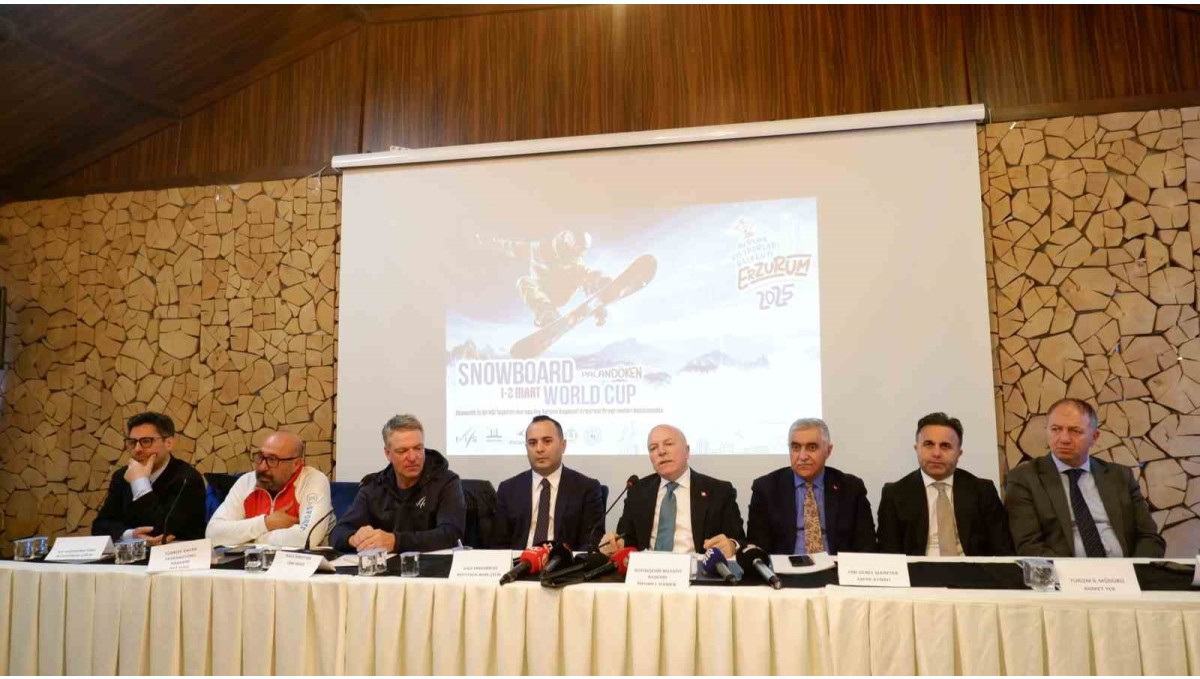 Erzurum'da FIS Snowboard Cross World Cup heyecanı