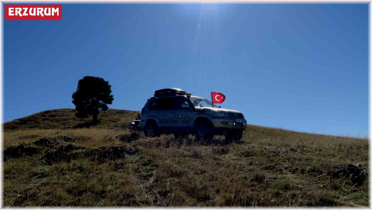 Erzurum'da off-roadçular 'Yaza veda, kışa merhaba' dedi