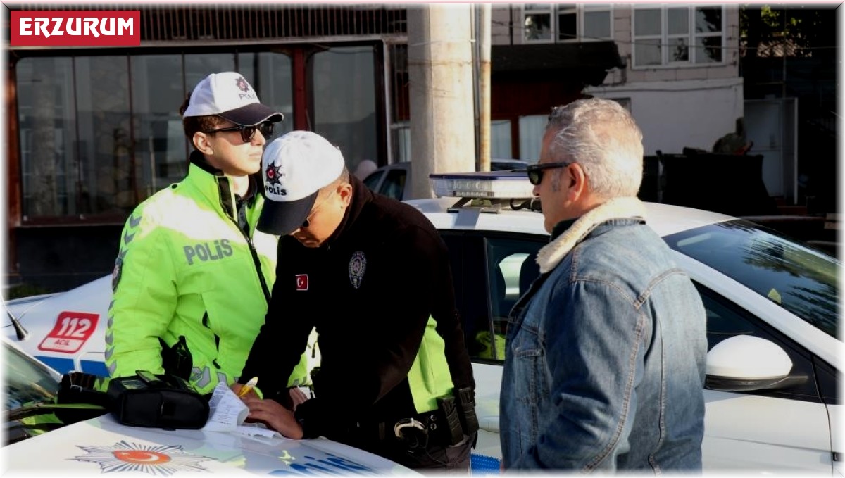 Erzurum'da sürücülere bir haftada 2 Milyon 801 bin TL ceza