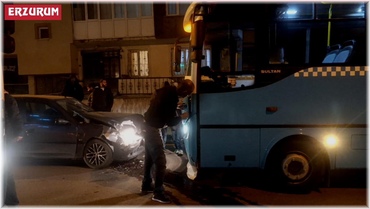 Erzurum'da trafik kazası: 1 yaralı