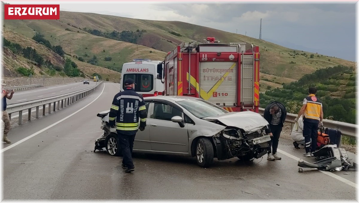 Erzurum'da zincirleme trafik kazası: 8 yaralı