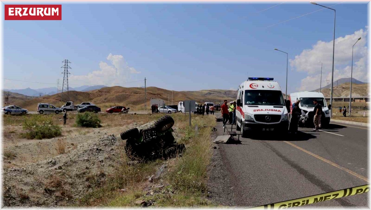 Erzurum'un Oltu ilçesinde feci trafik kazası