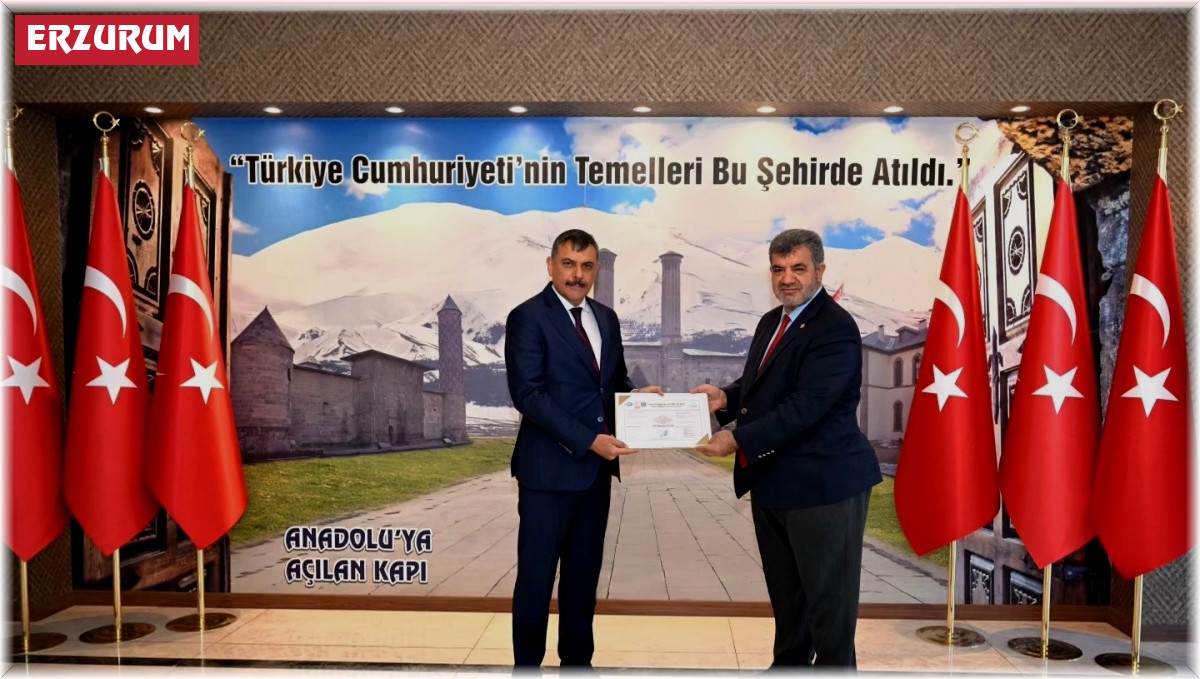 Erzurum Valiliği TS-EN-ISO 9001 kalite yönetim sistem belgesi sahibi oldu