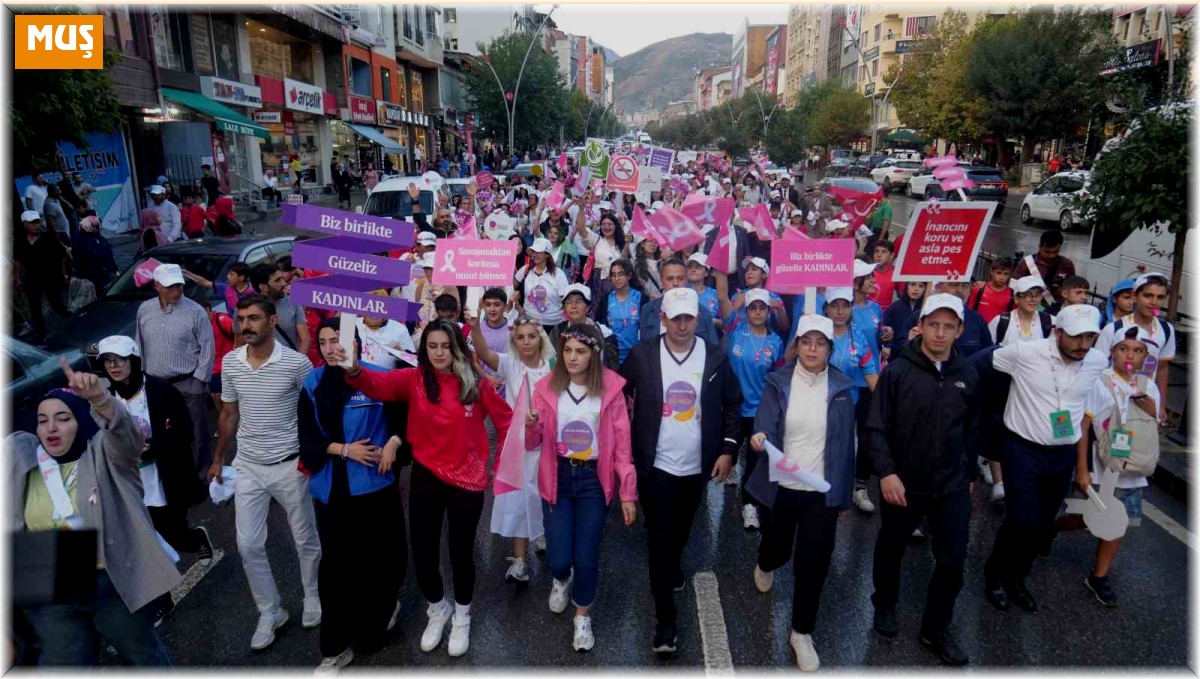 Gönüllü gençler, kansere dikkat çekmek için yürüdü