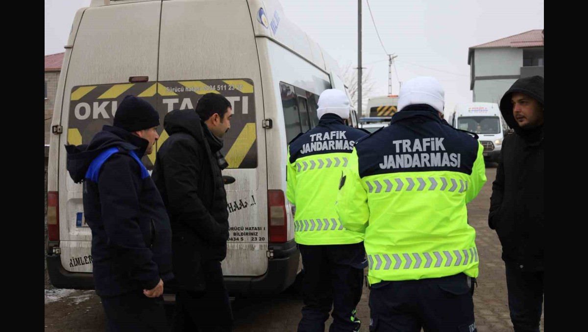 Güroymak'ta öğrenci servisleri denetlendi