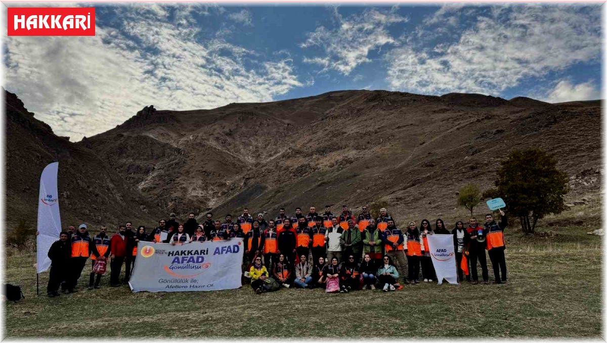 Hakkari'de AFAD gönüllüleri buluşma etkinliği