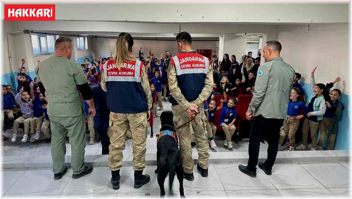 Hakkâri'de öğrencilere hayvan sevgisi anlatıldı