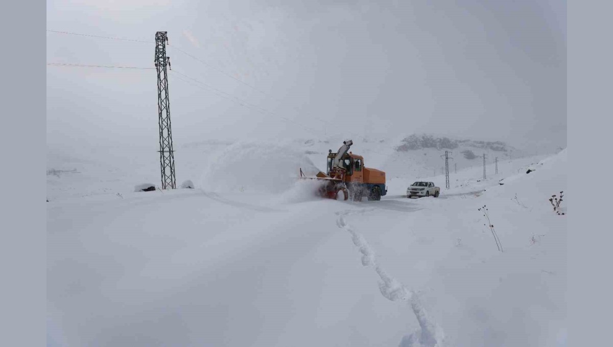 Iğdır'da kar ve tipi nedeniyle kapanan köy yolları ulaşıma açıldı