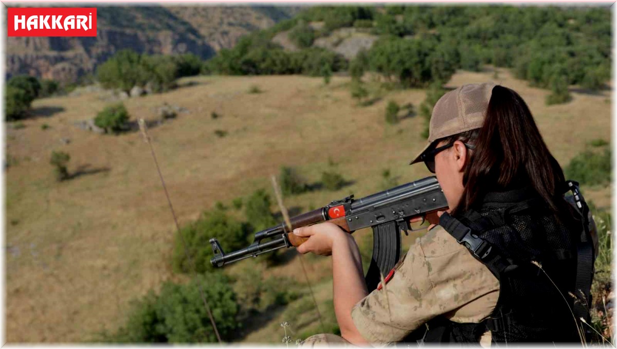 Kadın güvenlik korucusu 6 yıldır eli tetikte görev yapıyor