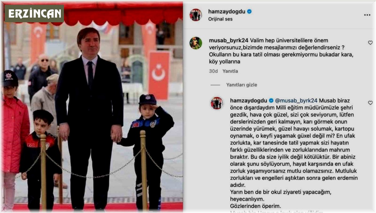 Kar tatili isteyen öğrenciye Validen cevap