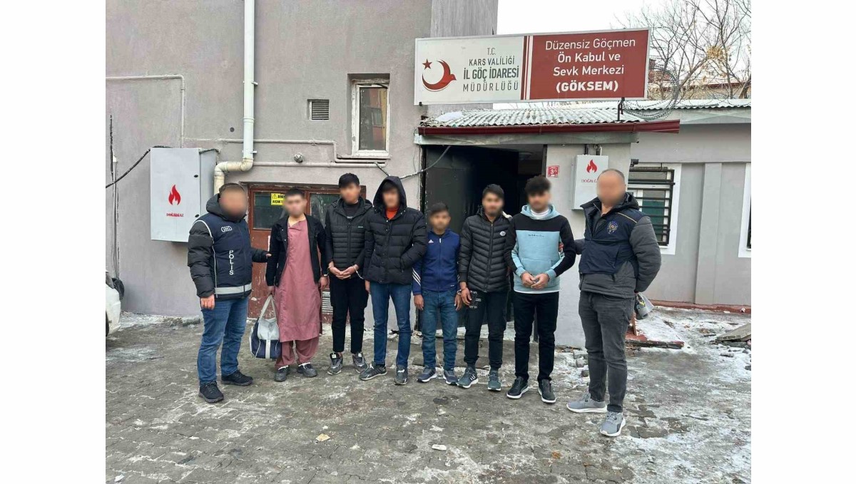 Kars'ta 6 düzensiz göçmen yakalandı