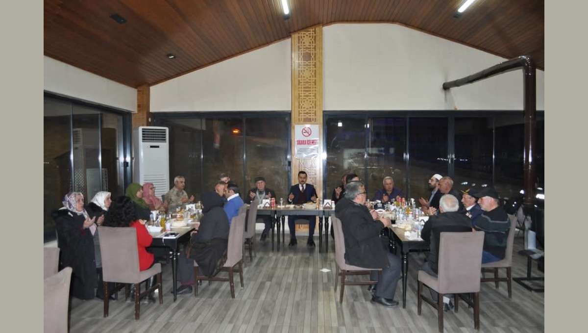 Kaymakam Demirtaş, şehit ve gazi aileleriyle iftarda buluştu